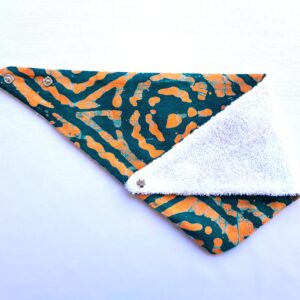 Bandana-Bavoir vert orange