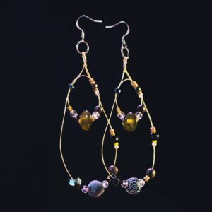 Boucles d'oreilles longues aériennes